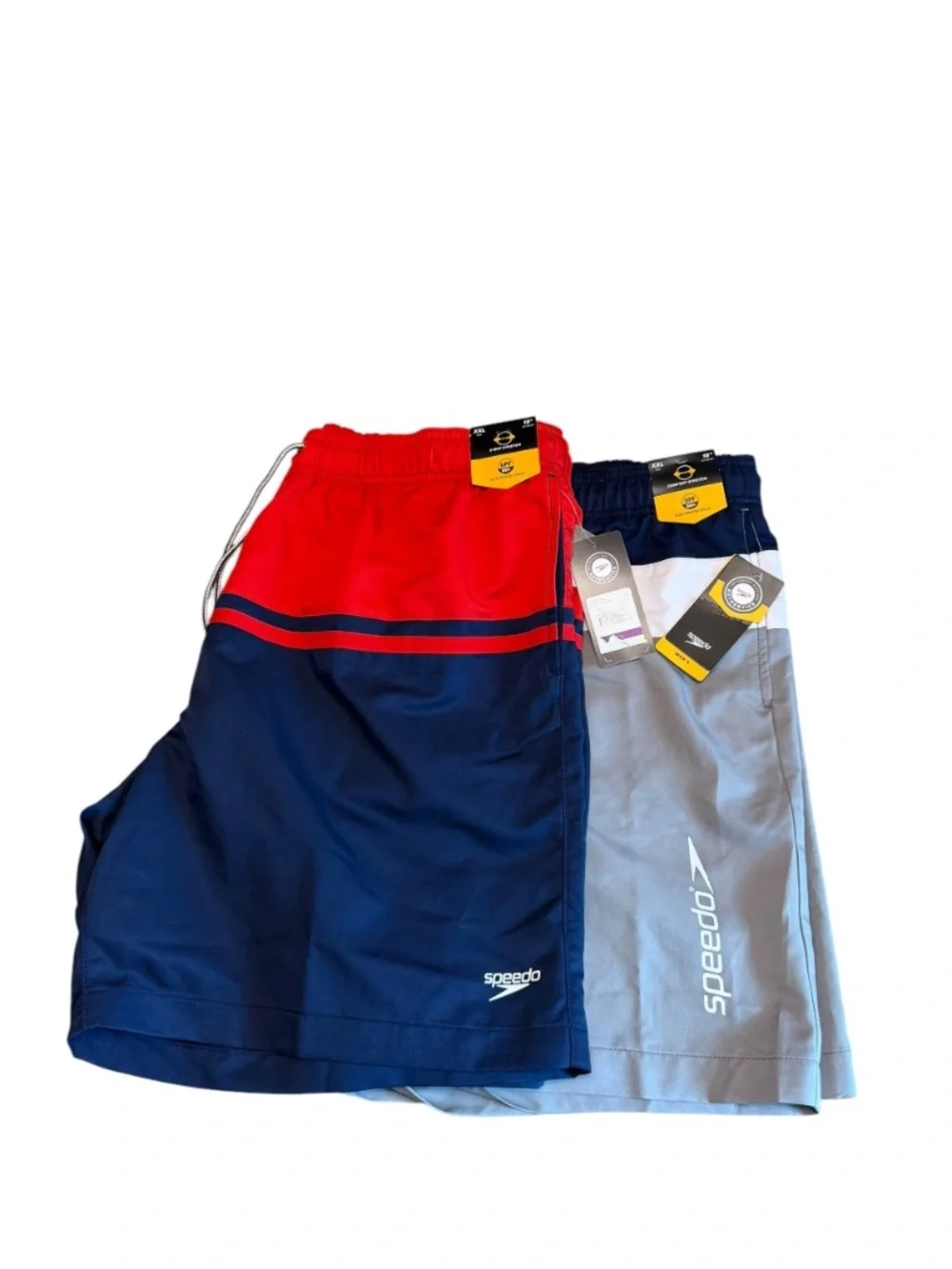 Speedo Swim Trunks Lot of 2 XXL NWT UPF 50+ Beach Swimwear